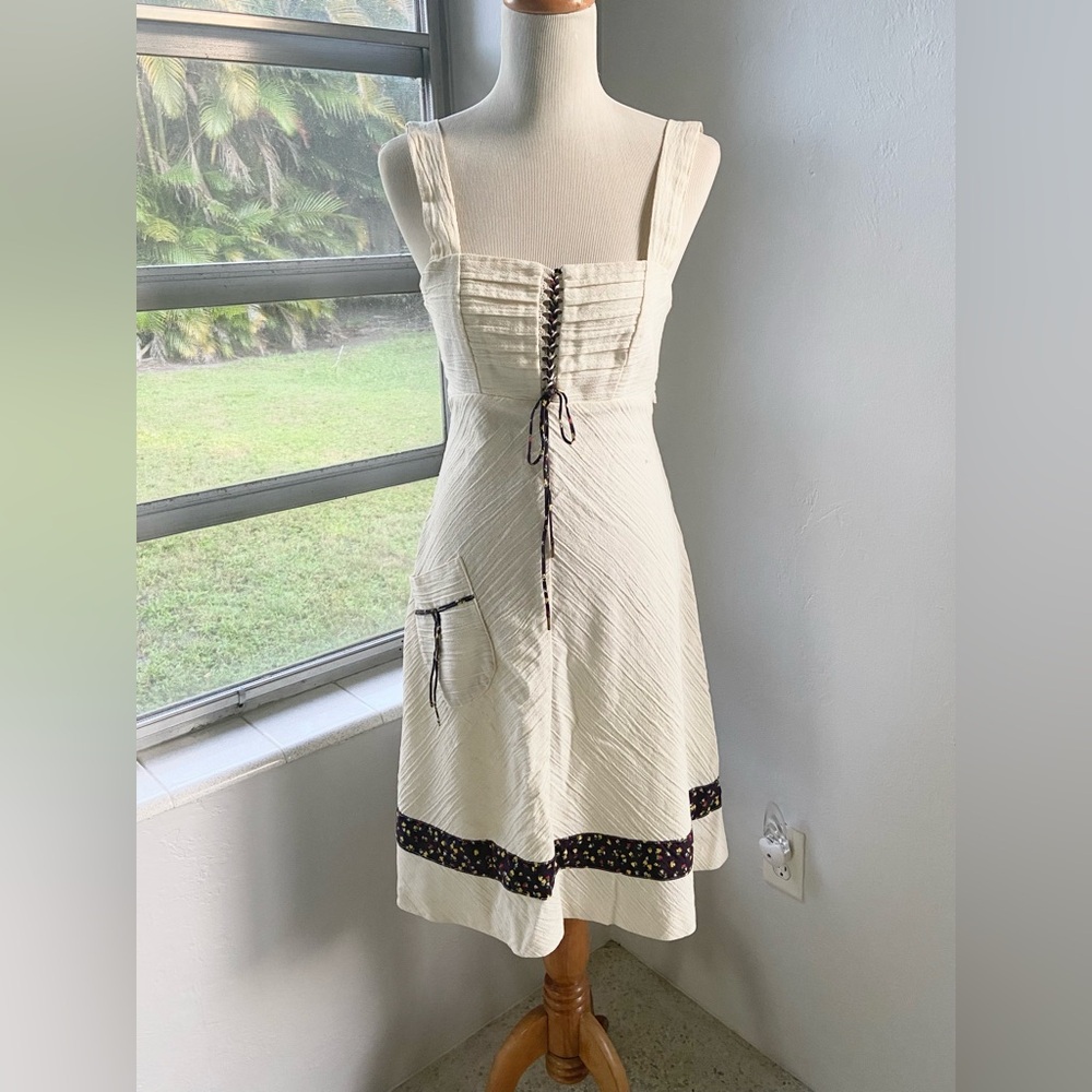 Vintage Handmade Cottage one of a kind 1970’s Bohemian Dress